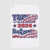 Trump en DeSantis 2024 Golfhanddoek (Voorkant)