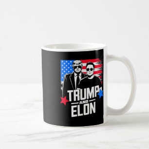 Trump en Elon 2024 Amerikaanse presidentsverkiezin Koffiemok