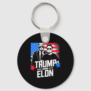 Trump en Elon 2024 Amerikaanse presidentsverkiezin Sleutelhanger