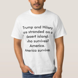 Trump en Hilary grappig t-shirt