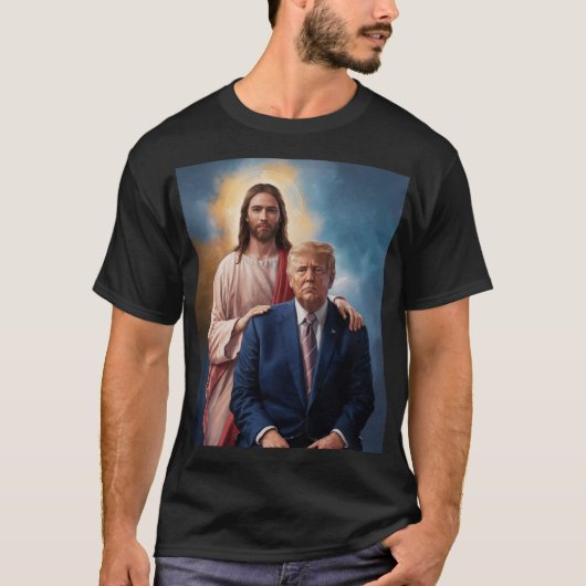 Trump en Jezus T-shirt (Voorkant)