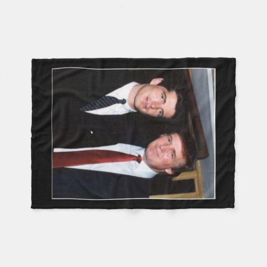 Trump en JFK anoniem Fleece Deken (Voorkant (Horizontaal))
