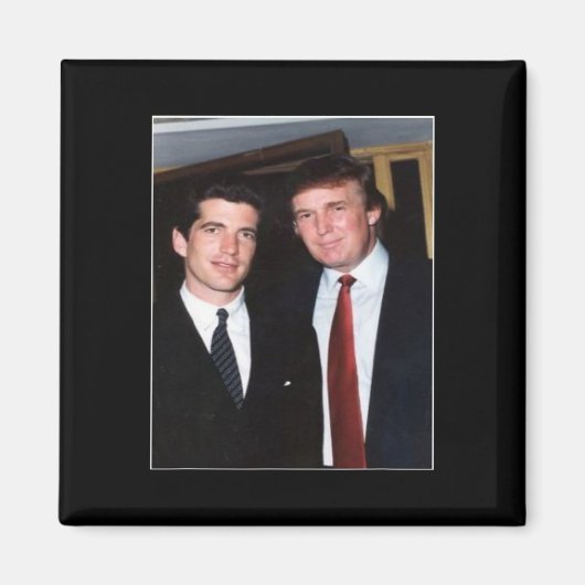 Trump en JFK anoniem Magneet (Voorkant)