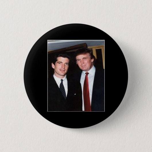 Trump en JFK anoniem Ronde Button 5,7 Cm (Voorkant)