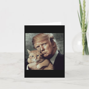 Trump en kat - Grappige Trump Cat meme Kaart