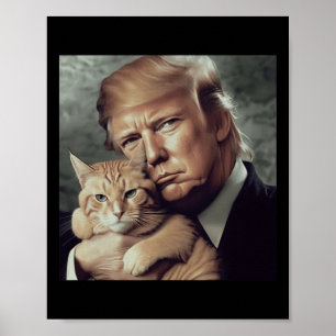 Trump En Kat - Grappige Trump Kat Meme Poster