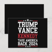 Trump en Kennedy nemen Amerika weer terug Briefkaart (Voorkant / Achterkant)