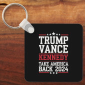 Trump en Kennedy nemen Amerika weer terug Sleutelhanger (Voorkant)