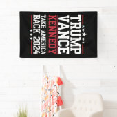 Trump en Kennedy nemen Amerika weer terug Spandoek (Insitu)