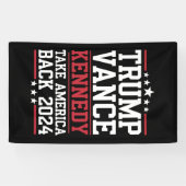 Trump en Kennedy nemen Amerika weer terug Spandoek (Horizontaal)