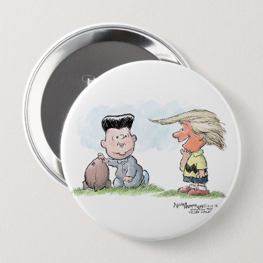 Trump en Kim Jong Un Button (Voorkant /achterkant)