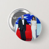 Trump-en-Melania-2 Ronde Button 5,7 Cm (Voorkant /achterkant)