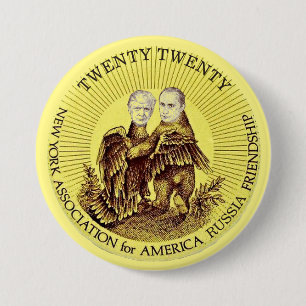 Trump en Poetin Ronde Button 7,6 Cm