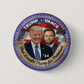 Trump en Vance in 2024 Ronde Button 5,7 Cm (Voorkant)