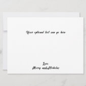 Trump en vrouw "Wie geeft een F*ck" Kerstmis Feestdagenkaart (Achterkant)