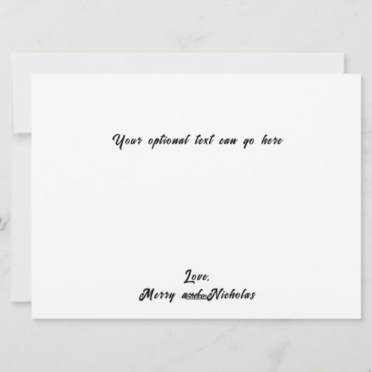 Trump en vrouw "Wie geeft een F*ck" Kerstmis Feestdagenkaart (Achterkant)