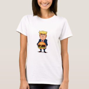 Trump en zijn burger - Grappig en gekleurd beeld T-shirt