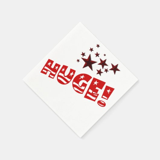 Trump ENORME Feestelijke Verjaardag Cocktail Serve Servetten (Hoek)