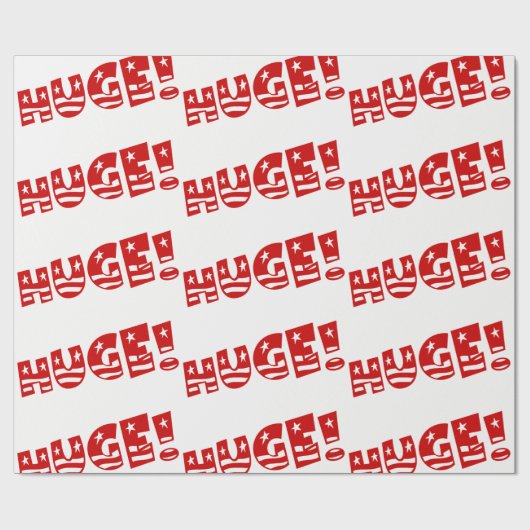 Trump ENORME Feestviering Verjaardagsfeestje Cadeaupapier (Vlak)