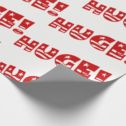 Trump ENORME Feestviering Verjaardagsfeestje Cadeaupapier (Hoek)