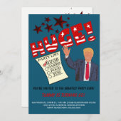 Trump ENORME Grootste Feest ooit Vier het feest Kaart (Voorkant / Achterkant)