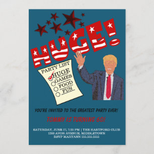Trump ENORME Grootste Feest ooit Vier het feest Kaart