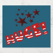 Trump ENORME Party Celebration Bierflesetiketten Bier Etiket (Enkel label)