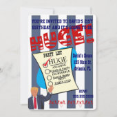Trump ENORME Verjaardagsmijlpaal Feestviering Kaart (Voorkant)