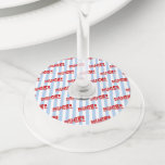 Trump ENORME Viering Diner Receptie Party Wijnglaslabel<br><div class="desc">Veel plezier met het vieren van je dag met deze wijnglazen labels, ontworpen om te coördineren met uw thema, ze zullen een enorme hit op uw feest! Met deze dubbelzijdige labels kunt u ze personaliseren als u kiest, gemakkelijk om op te schrijven en vlek te krijgen! Je gasten zullen van...</div>