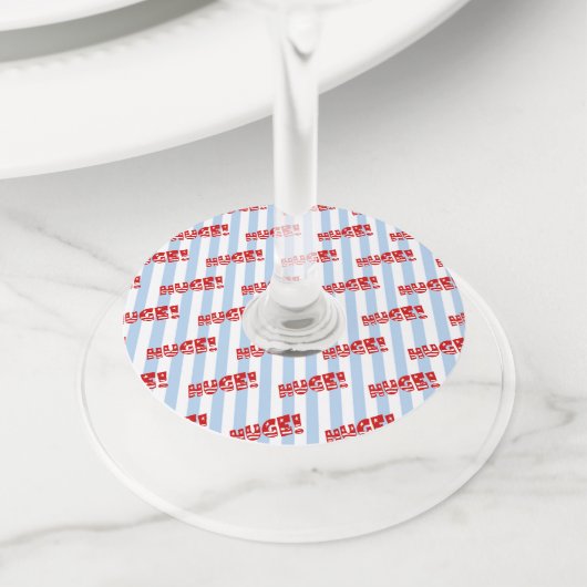 Trump ENORME viering Dinner Reception Party Wijnglaslabel (Dichtbij)