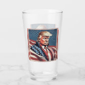 Trump Epic American Flag Drinkware Glas (Achterkant)