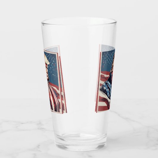 Trump Epic American Flag Drinkware Glas (Rechts)