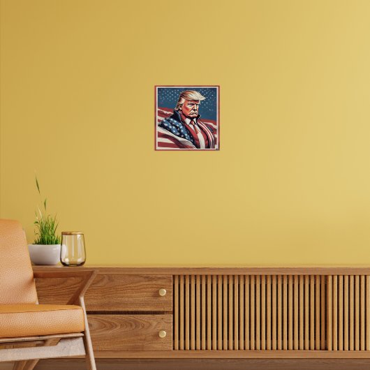 Trump Epic American Flag Poster (Woonkamer 2)