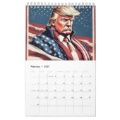 Trump Epic Amerikaanse vlag kalender (Feb 2027)