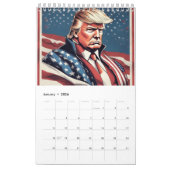 Trump Epic Amerikaanse vlag kalender (Jan 2026)