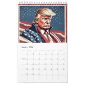Trump Epic Amerikaanse vlag kalender (Mar 2026)
