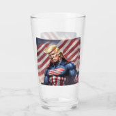 Trump Epic Superhero Waterfles Glas (Achterkant)