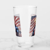 Trump Epic Superhero Waterfles Glas (Rechts)