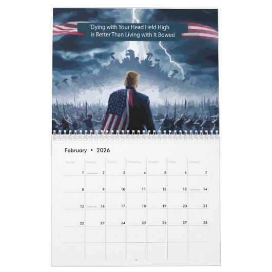 Trump Epic Warrior Kalender (Feb 2026)