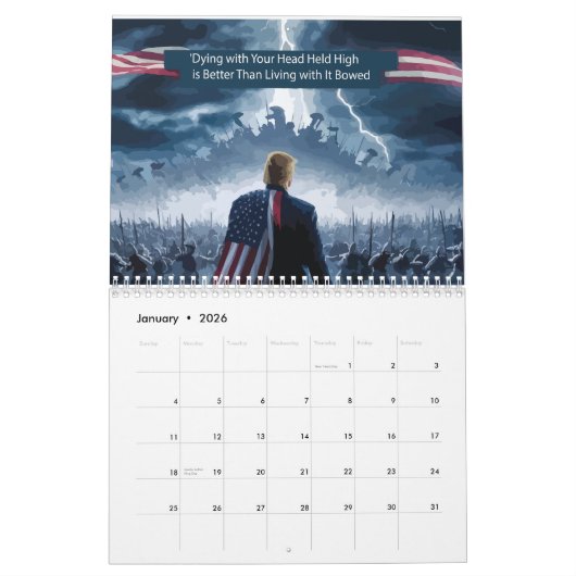 Trump Epic Warrior Kalender (Jan 2026)