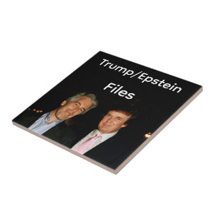 Trump/Epstein-bestanden keramische tegel Tegeltje