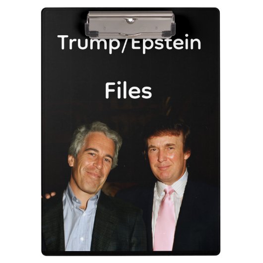 Trump/Epstein-bestanden klembord (Voorkant)