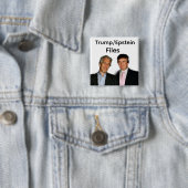 Trump/Epstein-bestanden knop Vierkante Button 5,1 Cm (In situ)