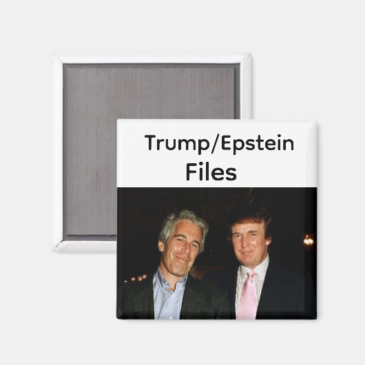 Trump/Epstein-bestanden magneet (Voorkant / Achterkant)