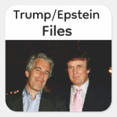 Trump/Epstein-bestanden sticker (Voorkant)