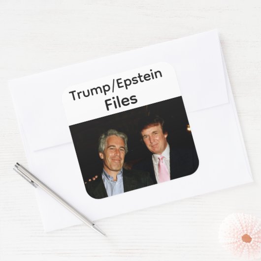 Trump/Epstein-bestanden sticker (Envelop)