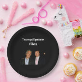 Trump/Epstein dossiers papieren bord (Feest)