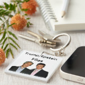 Trump/Epstein Dossiers Sleutelhanger (Voorkant Rechts)