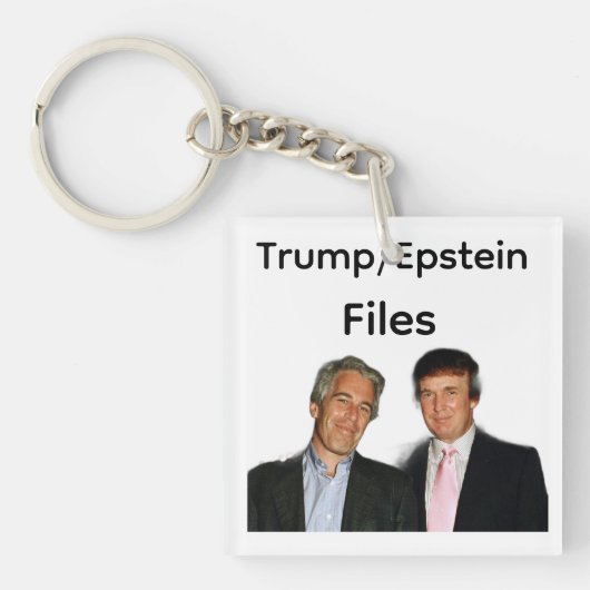 Trump/Epstein Dossiers Sleutelhanger (voorkant)