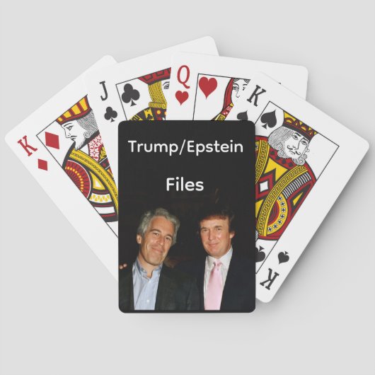 Trump/Epstein dossiers speelkaarten (Achterkant)